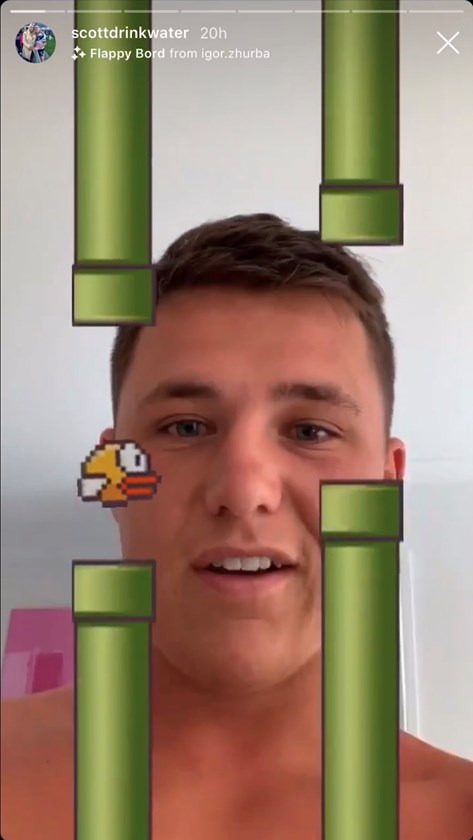 Scott Drinkwater setting an "absolute world record" at Flappy Bird