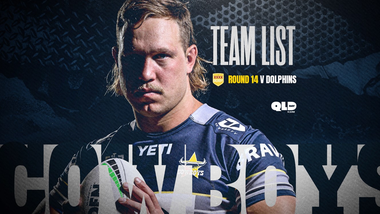 Cowboys NRL team list: Round 14 v Dolphins