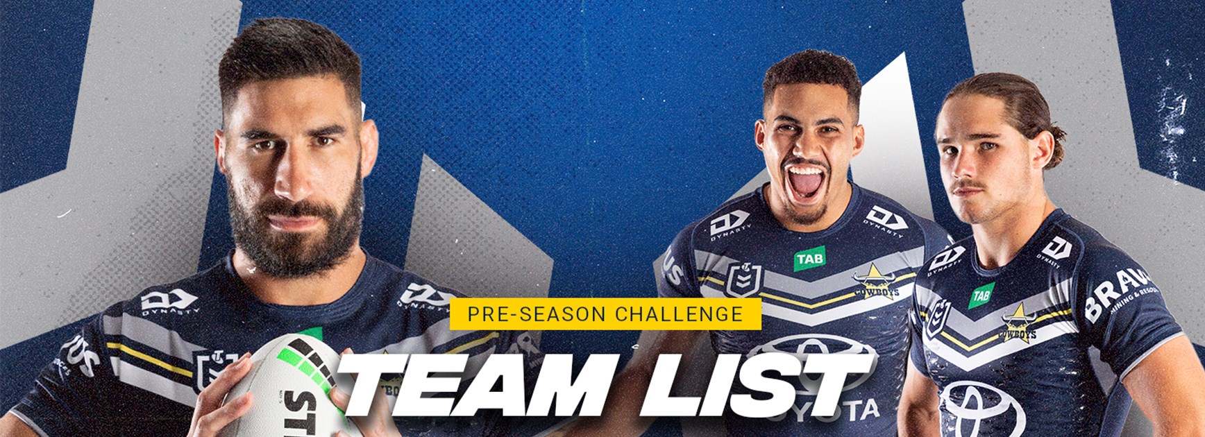 Cowboys trial team list v Dolphins