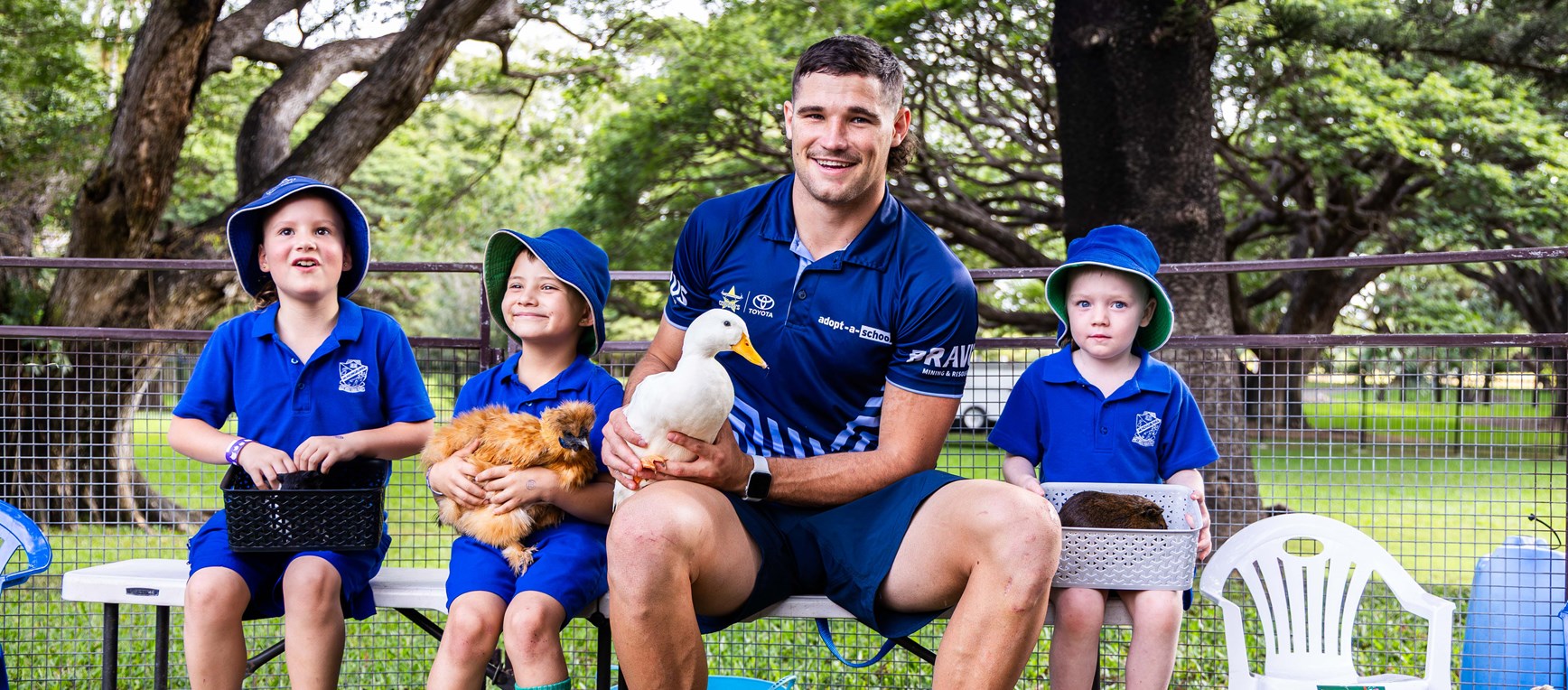 Chester quacks up for Adopt-a-School