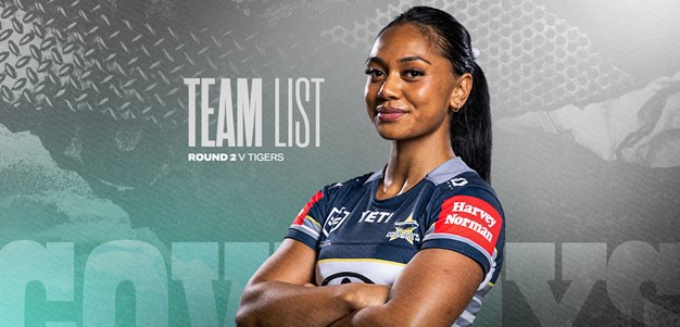 Cowboys NRLW team list: Round 2 v Tigers