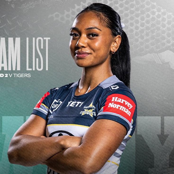 Cowboys NRLW team list: Round 2 v Tigers