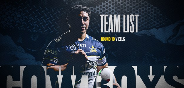 Cowboys NRL team list: Round 10 v Eels