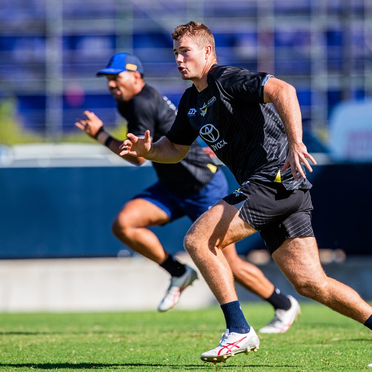 Gallery: Edwards' first training session as a Cowboy