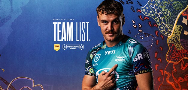 Cowboys NRL team list: Round 23 v Titans