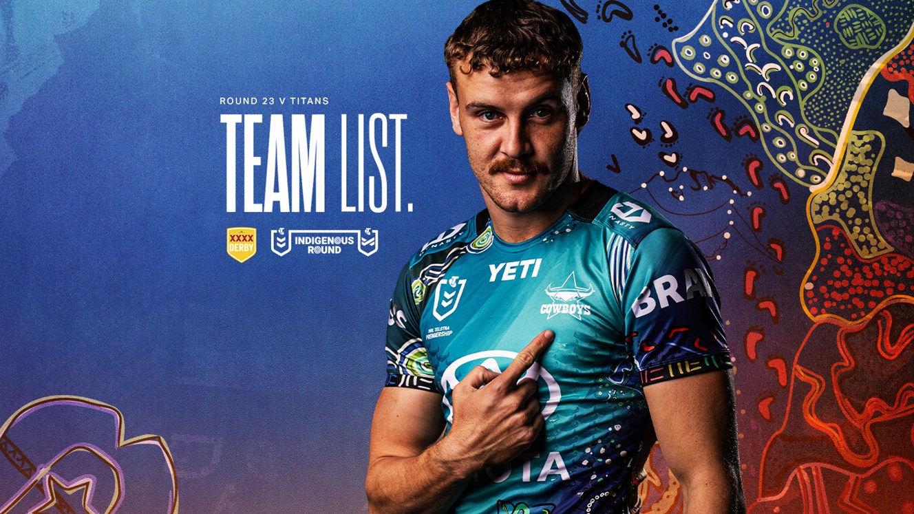 Cowboys NRL team list: Round 23 v Titans