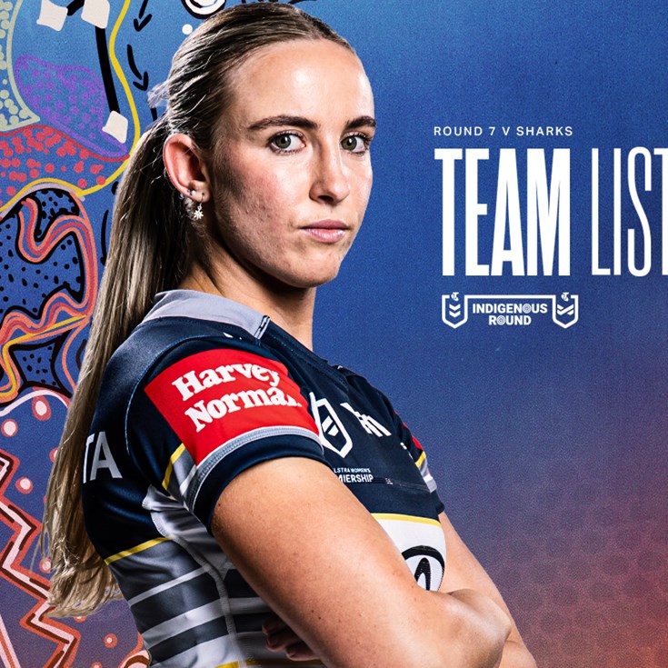 Cowboys NRLW team list: Round 7 v Sharks