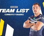 Cowboys team list: Round 9 v Sharks