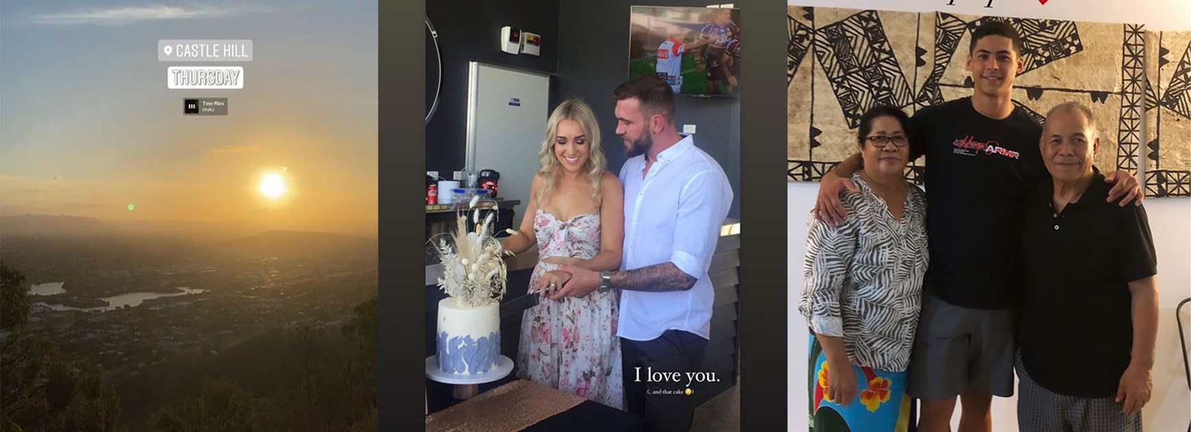 Cowboys on social: Engagement party, family & Origin