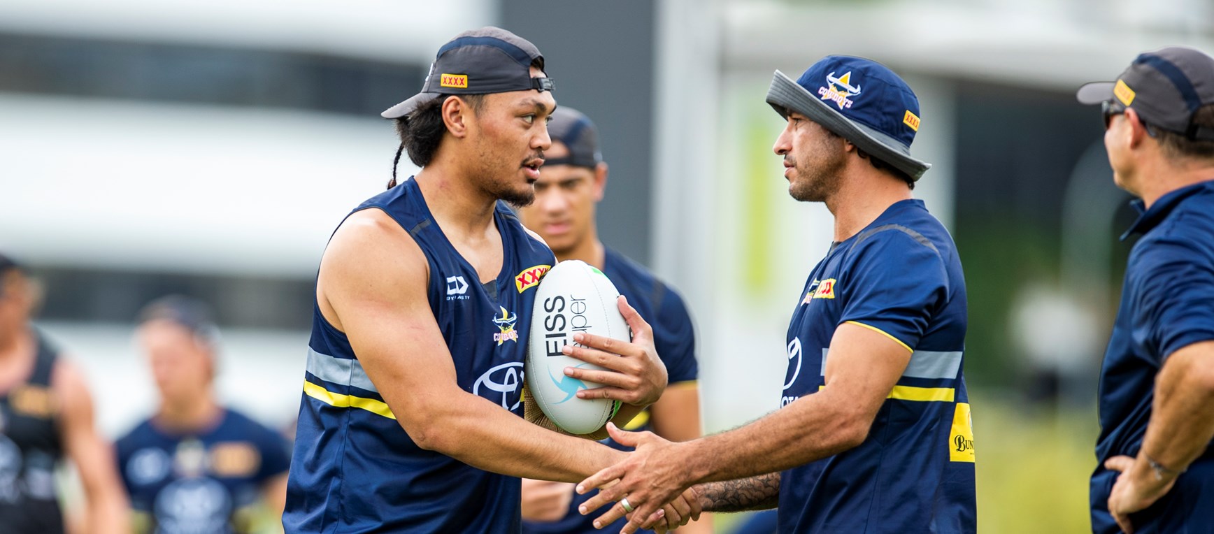 Thurston's first session on the Cowboys coaching staff