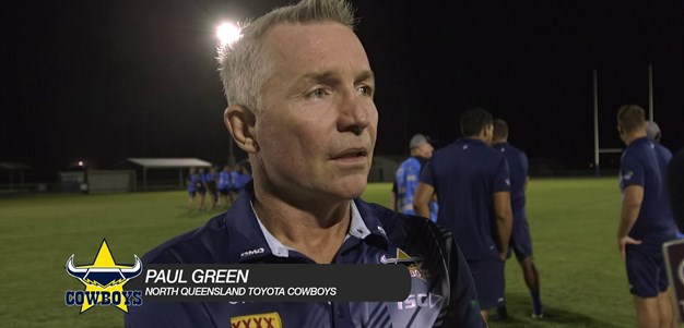 Cowboys coaching staff assist at Cutters training
