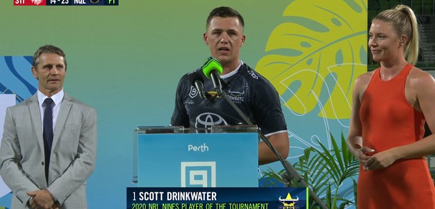Drinkwater claims player of the tournament at NRL Nines