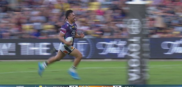 Nanai intercepts and outpaces the defence