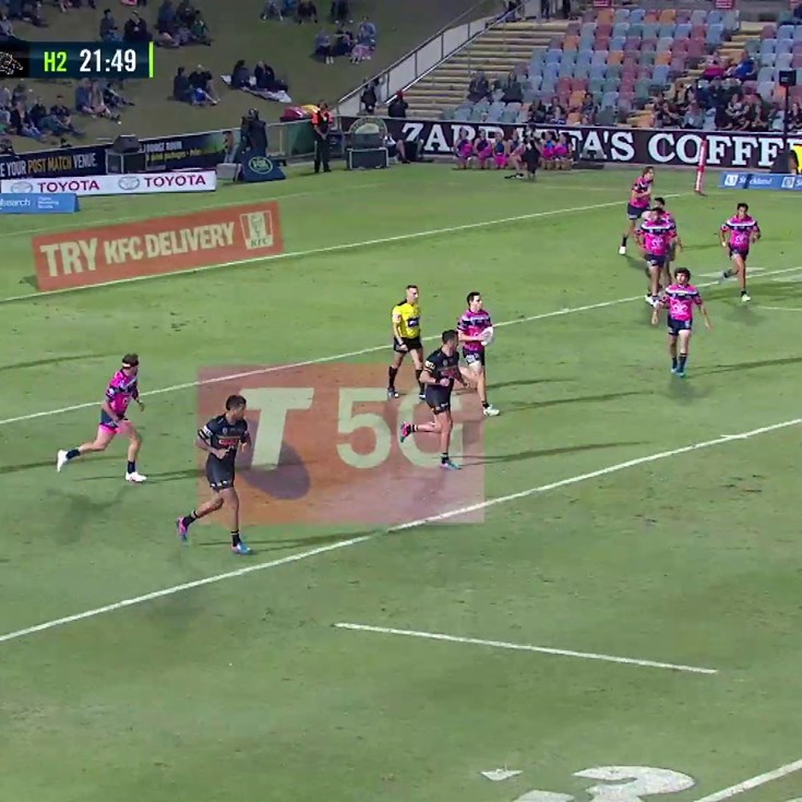Oh What a Feeling: Opacic and Feldt combine for 80m try