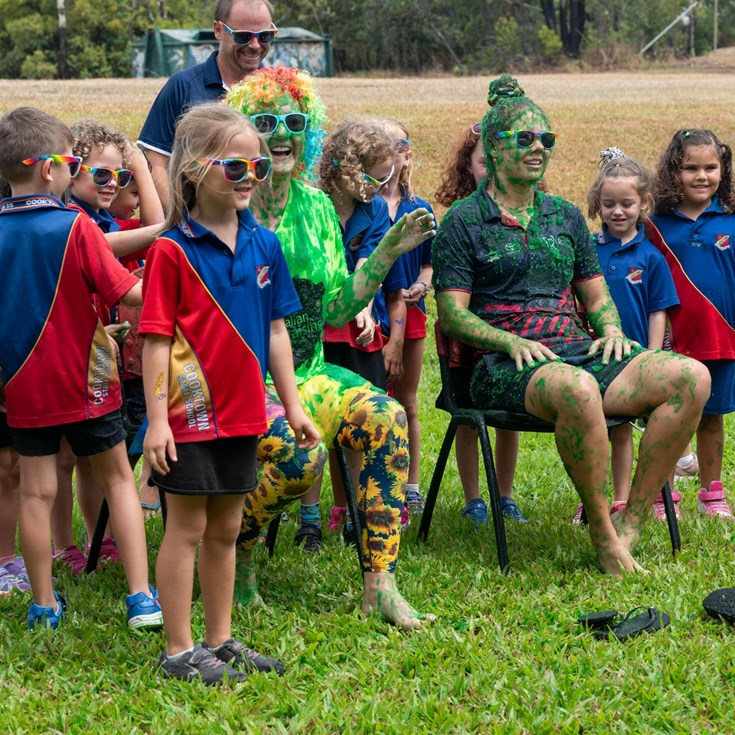 Cooktown kids 'appreciating' their Cowboys connection