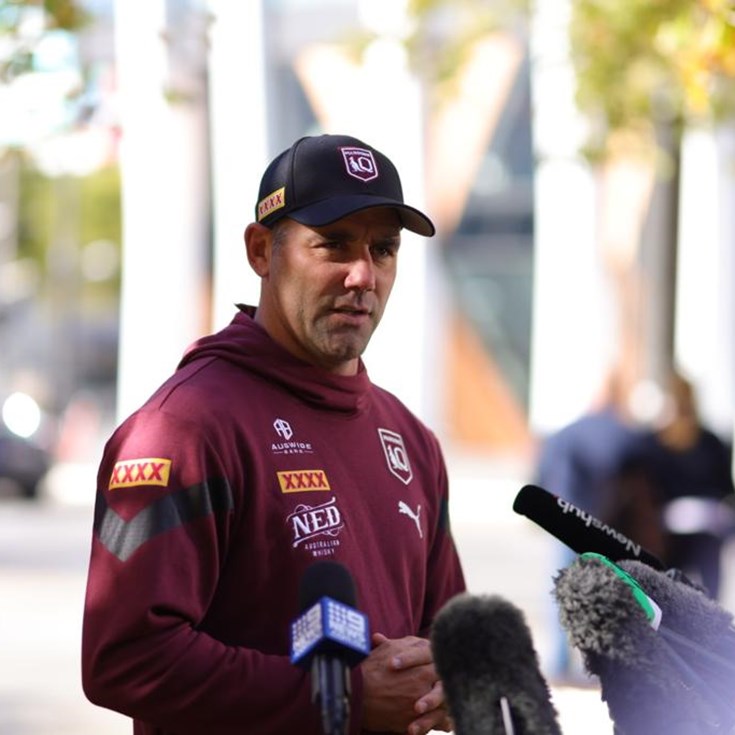 Media conference: Maroons assistant coach Cam Smith