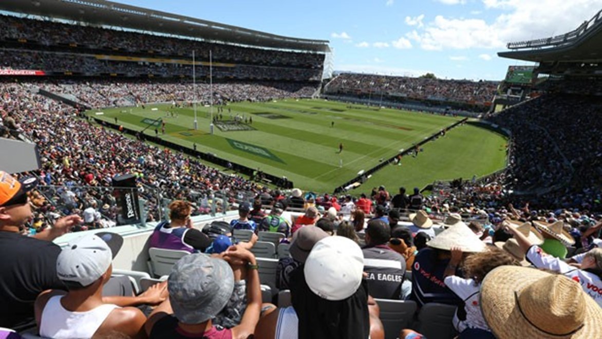 The second Dick Smith NRL Auckland Nines will serve as the backdrop to the launch of the 2015 NRL season in New Zealand on January 29. Credit: Fiona Goodall. Copyright: NRL Photos