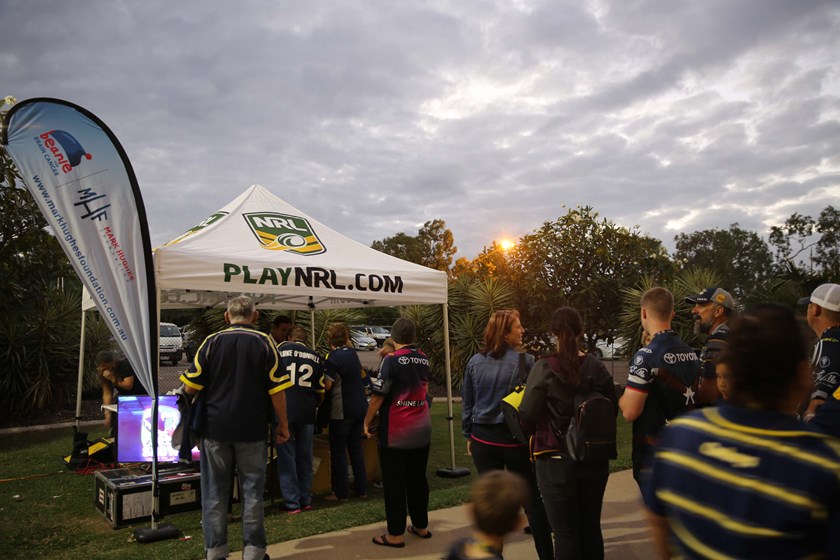 People supported the Mark Hughes Foundation beanies for brain cancer